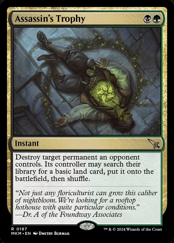 Assassin's Trophy (Murders at Karlov Manor) - Magic: The Gathering in TCG Land