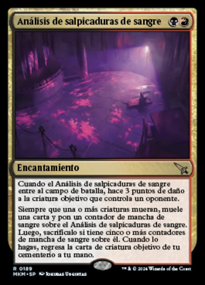 Análisis de salpicaduras de sangre (Murders at Karlov Manor) - Magic: The Gathering in TCG Land