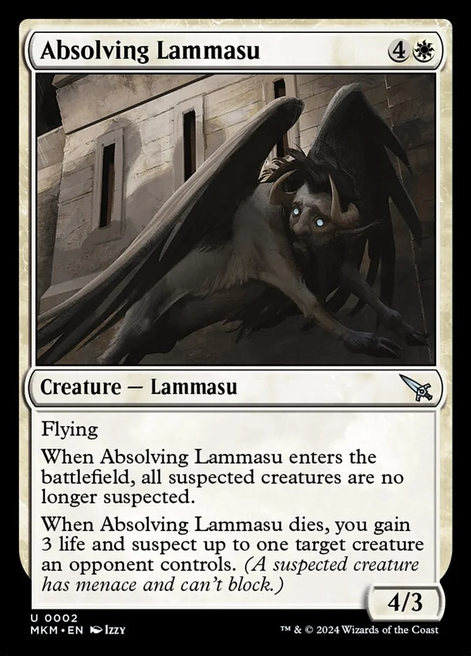 Absolving Lammasu (Murders at Karlov Manor) - Magic: The Gathering in TCG Land