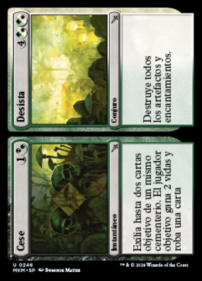 Cese // Desista (Murders at Karlov Manor) - Magic: The Gathering in TCG Land México