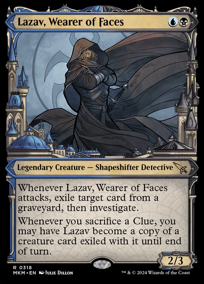 Lazav, Wearer of Faces (Murders at Karlov Manor) - Magic: The Gathering in TCG Land