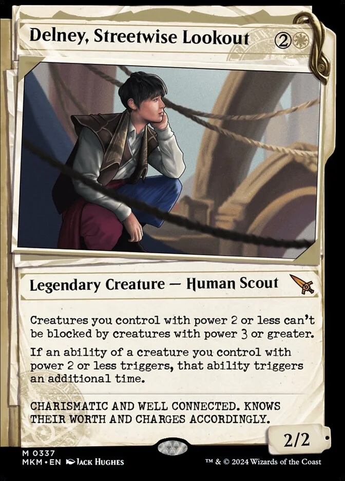 Delney, Streetwise Lookout (Murders at Karlov Manor) - Magic: The Gathering in TCG Land