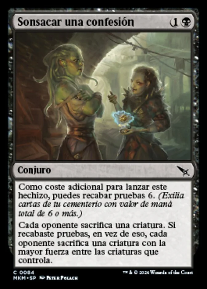 Sonsacar una confesión (Murders at Karlov Manor) - Magic: The Gathering in TCG Land