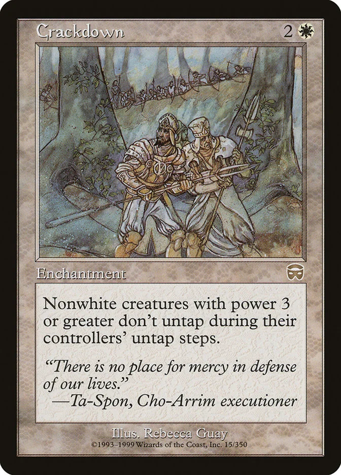 Crackdown (Mercadian Masques) - Magic: The Gathering in TCG Land