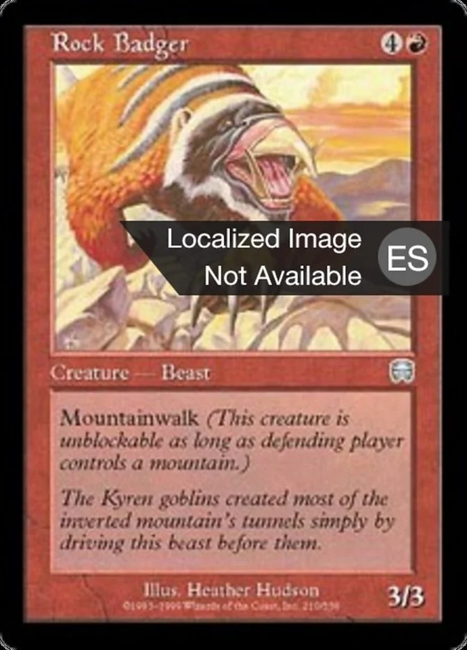 Tejón de las rocas (Mercadian Masques) - Magic: The Gathering in TCG Land