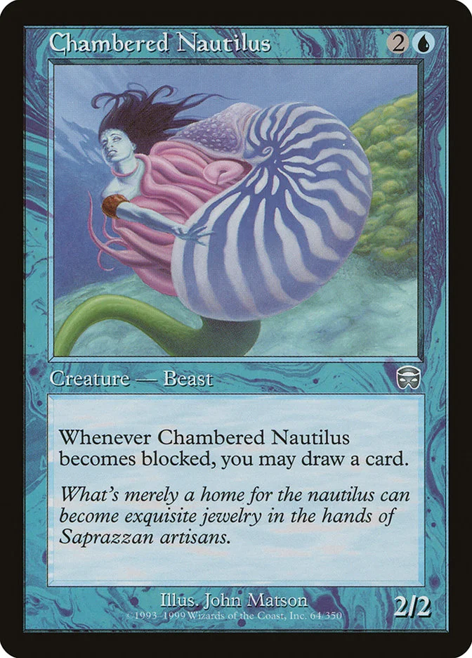 Chambered Nautilus (Mercadian Masques) - Magic: The Gathering in TCG Land