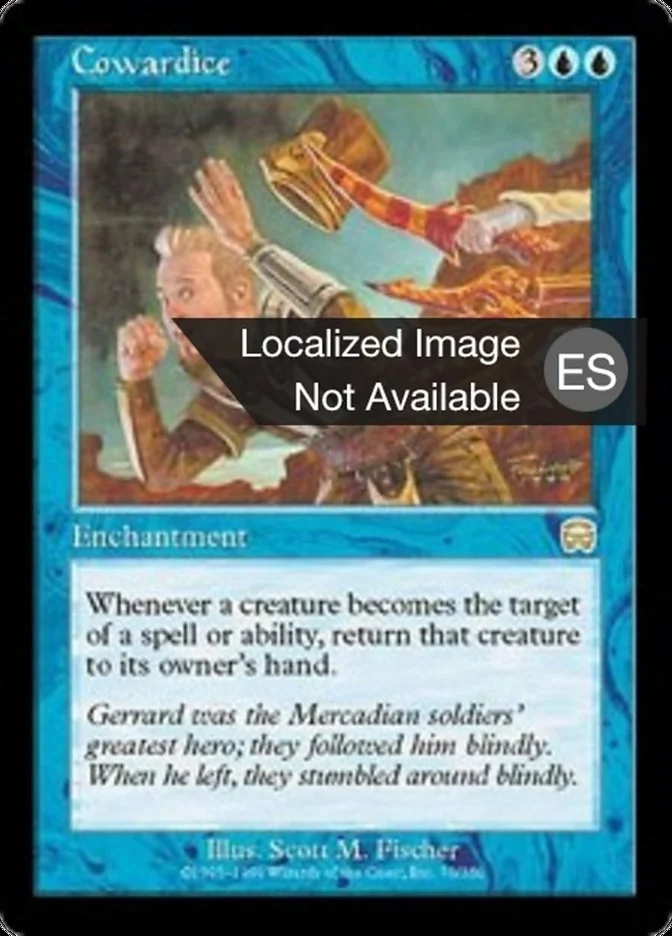 Cobardía (Mercadian Masques) - Magic: The Gathering in TCG Land México