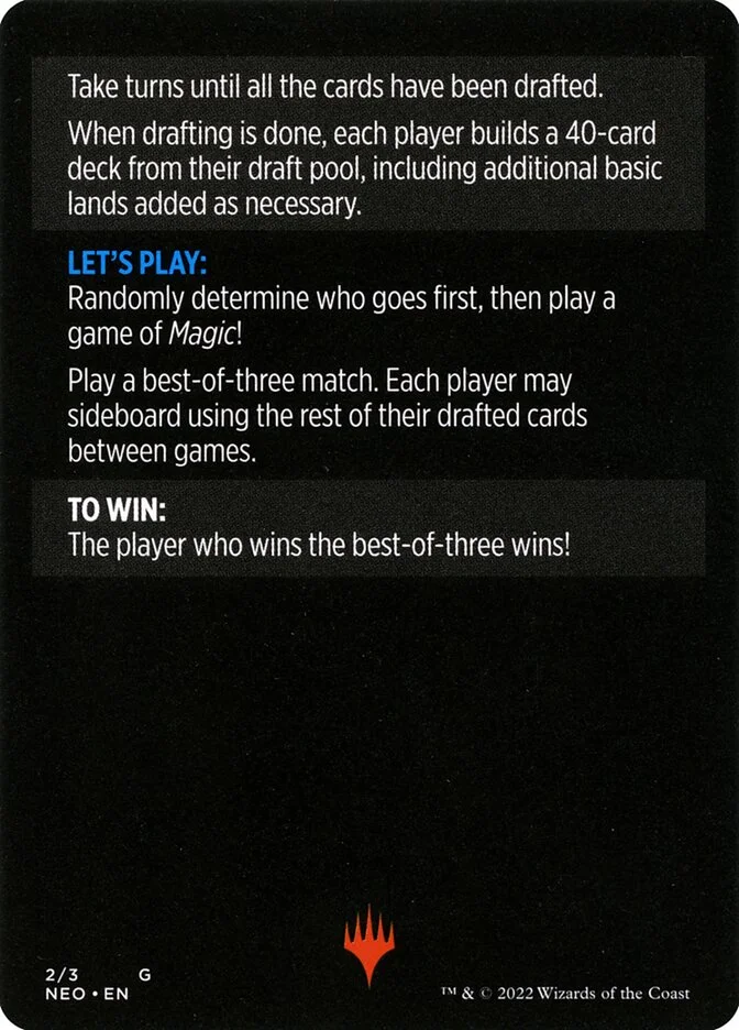 Winchester Draft (cont'd) (Kamigawa: Neon Dynasty Minigames) - Magic: The Gathering in TCG Land