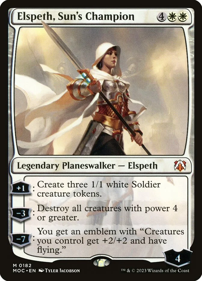 Elspeth, Sun's Champion (March of the Machine Commander) - Magic: The Gathering in TCG Land México