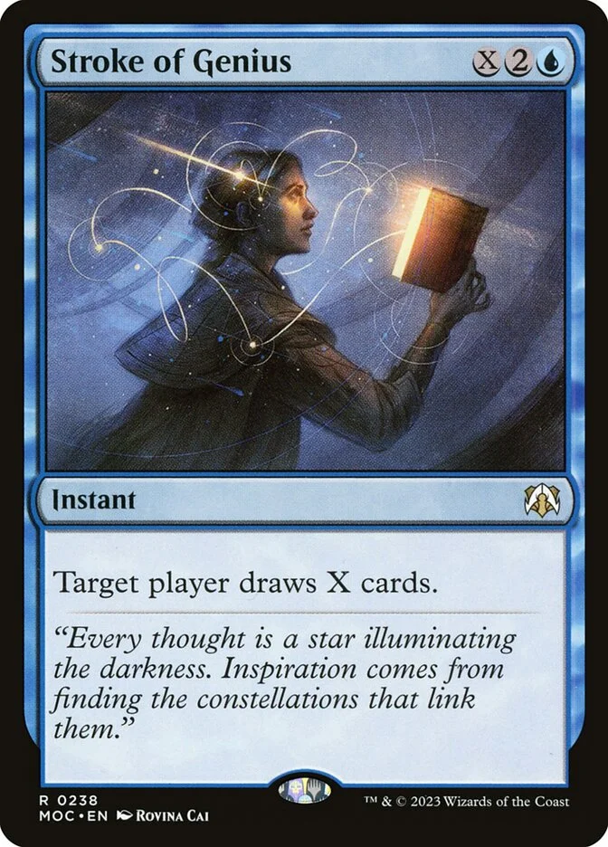Stroke of Genius (March of the Machine Commander) - Magic: The Gathering in TCG Land