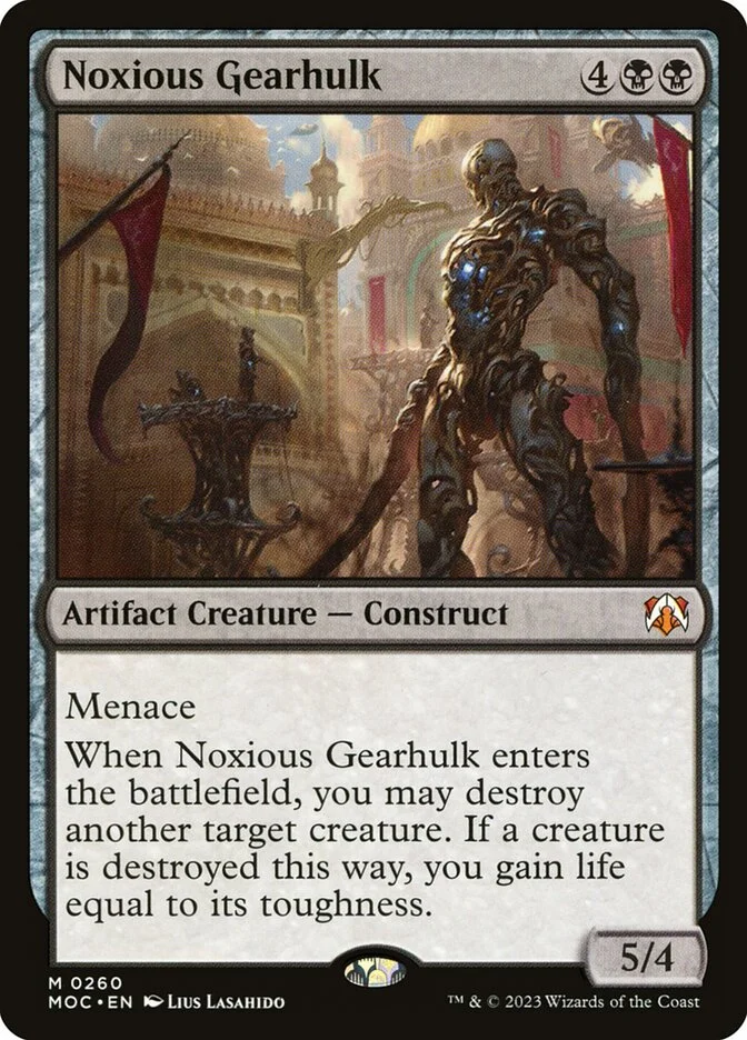 Noxious Gearhulk (March of the Machine Commander) - Magic: The Gathering in TCG Land