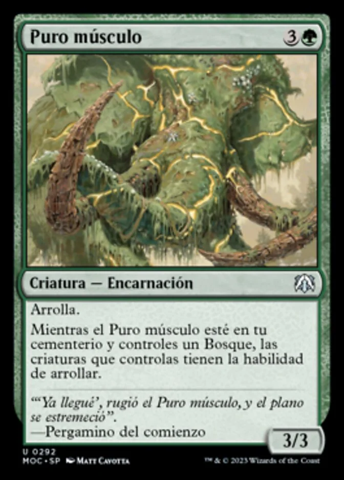Puro músculo (March of the Machine Commander) - Magic: The Gathering in TCG Land