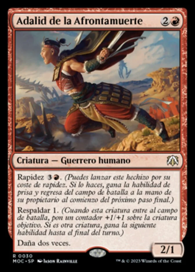 Adalid de la Afrontamuerte (March of the Machine Commander) - Magic: The Gathering in TCG Land México