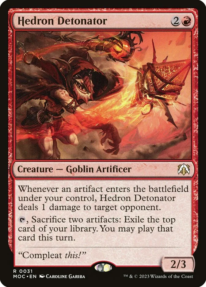 Hedron Detonator (March of the Machine Commander) - Magic: The Gathering in TCG Land México