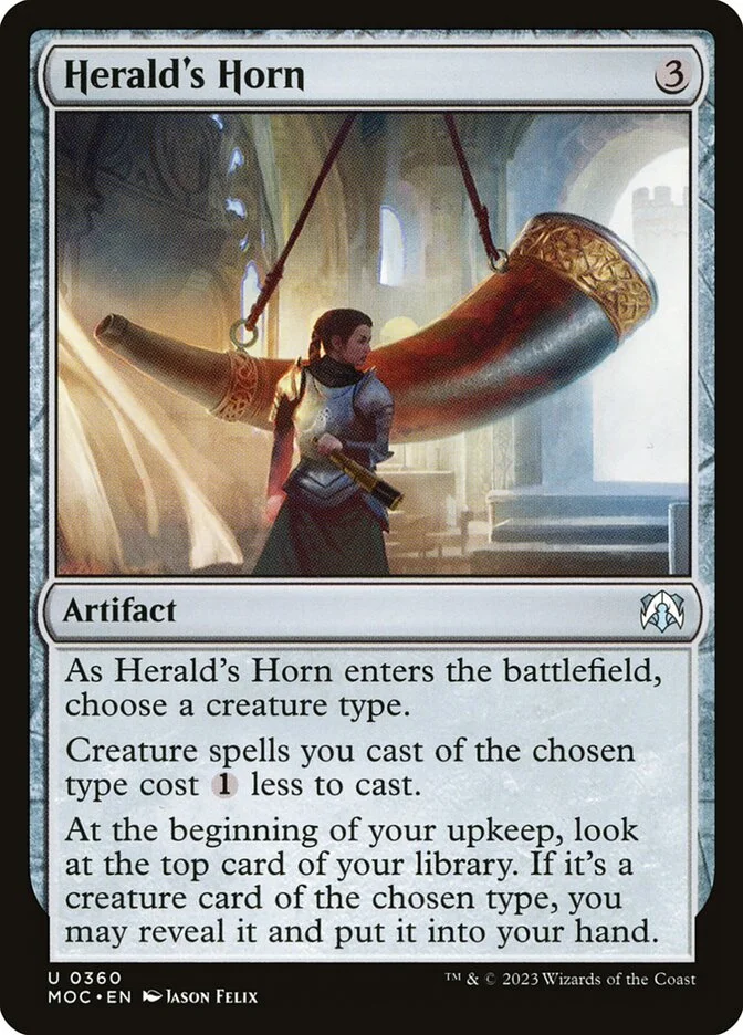Herald's Horn (March of the Machine Commander) - Magic: The Gathering in TCG Land