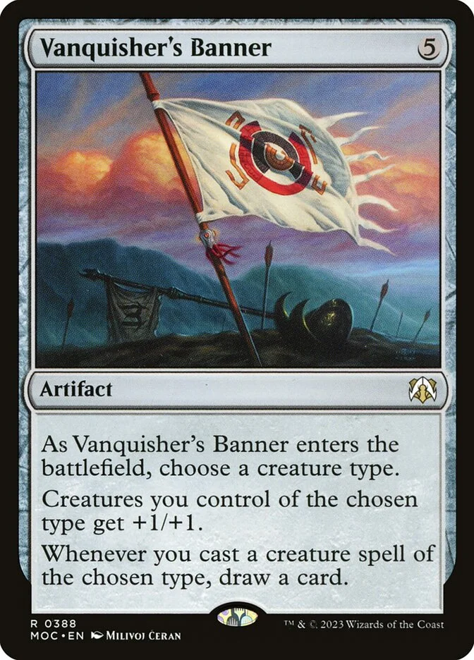 Vanquisher's Banner (March of the Machine Commander) - Magic: The Gathering in TCG Land