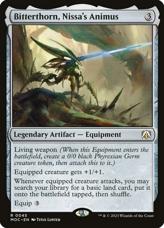 Bitterthorn, Nissa's Animus (March of the Machine Commander) - Magic: The Gathering in TCG Land