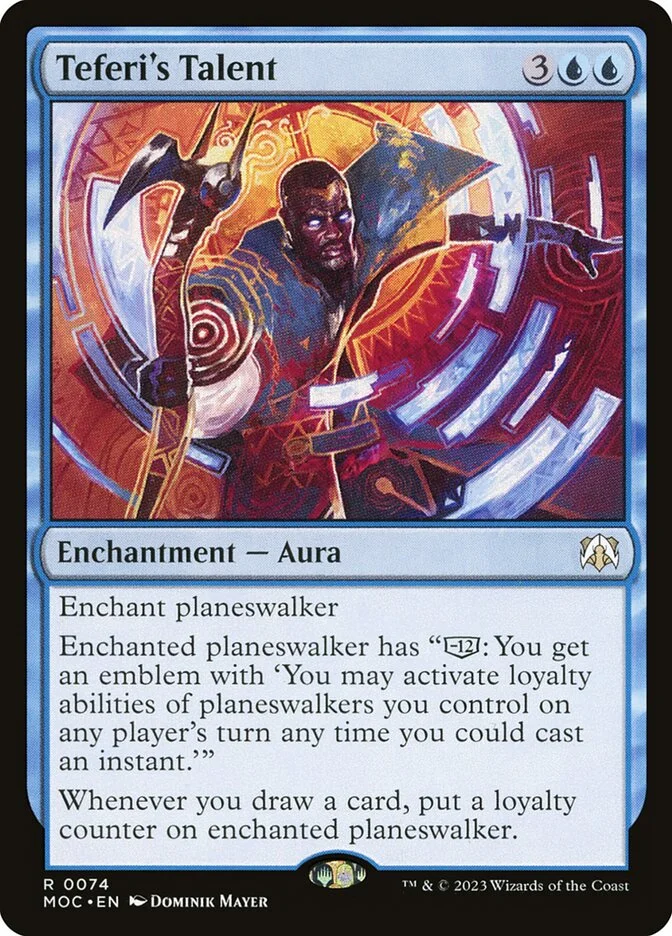 Teferi's Talent (March of the Machine Commander) - Magic: The Gathering in TCG Land