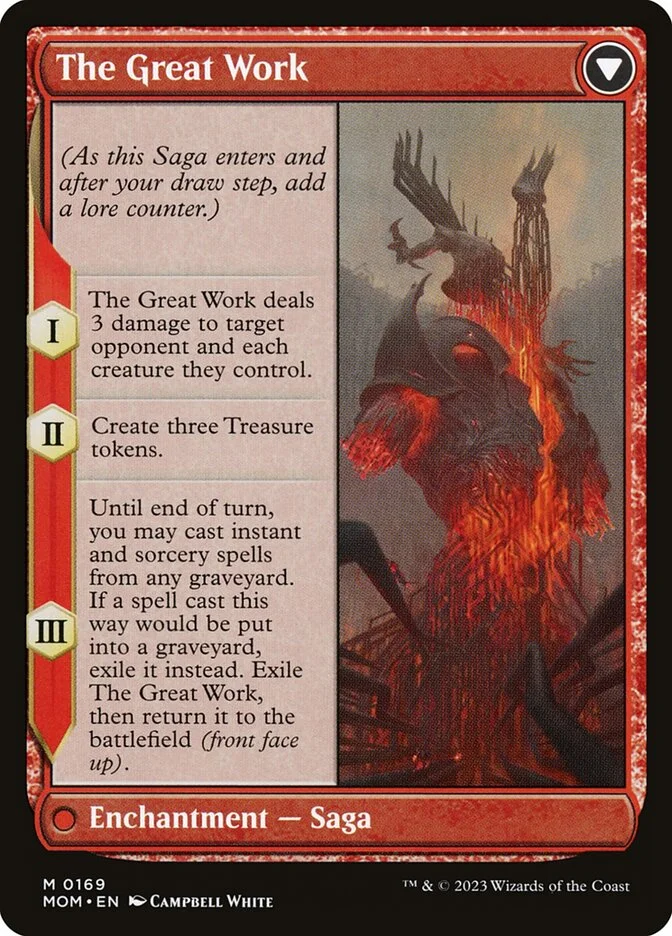 The Great Work (March of the Machine) - Magic: The Gathering in TCG Land