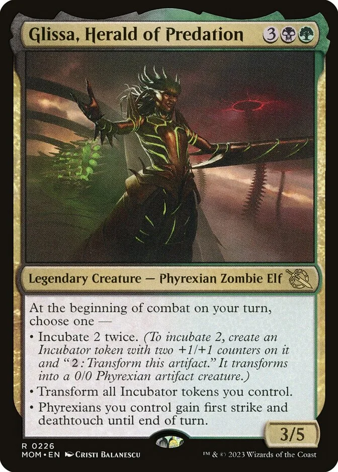 Glissa, Herald of Predation (March of the Machine) - Magic: The Gathering in TCG Land