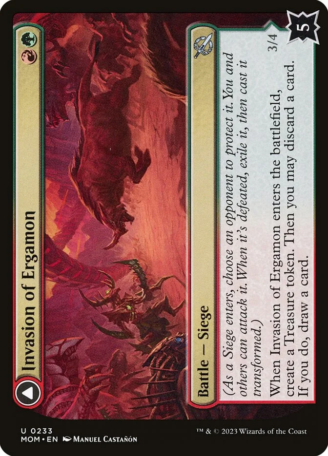 Invasion of Ergamon (March of the Machine) - Magic: The Gathering in TCG Land