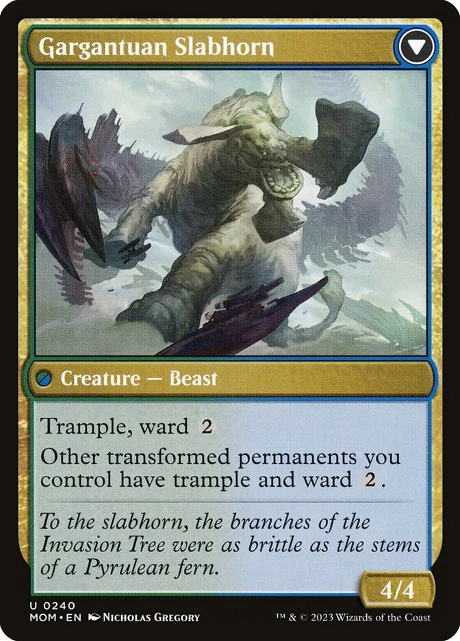 Gargantuan Slabhorn (March of the Machine) - Magic: The Gathering in TCG Land