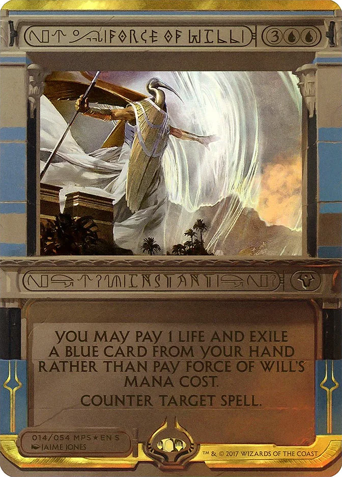 Force of Will (Amonkhet Invocations) - Magic: The Gathering in TCG Land