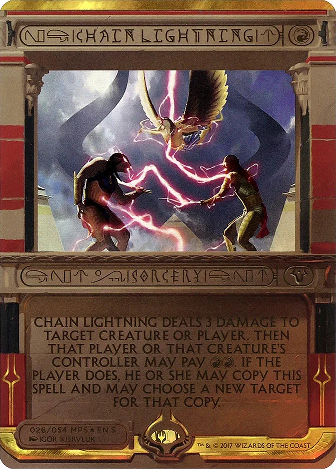 Chain Lightning (Amonkhet Invocations) - Magic: The Gathering in TCG Land