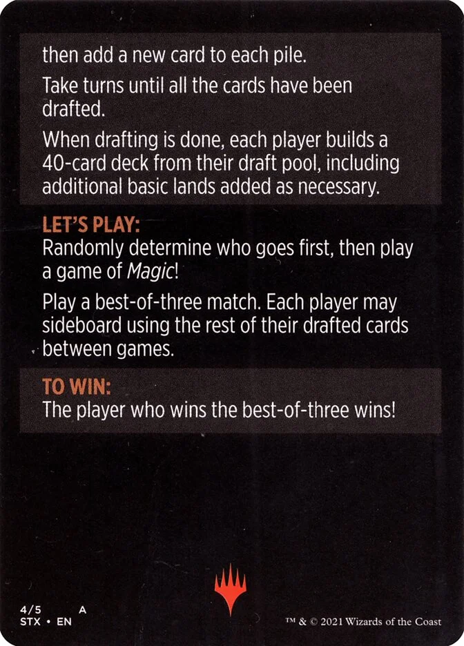 Winchester Draft (cont'd) (Strixhaven: School of Mages Minigames) - Magic: The Gathering in TCG Land México