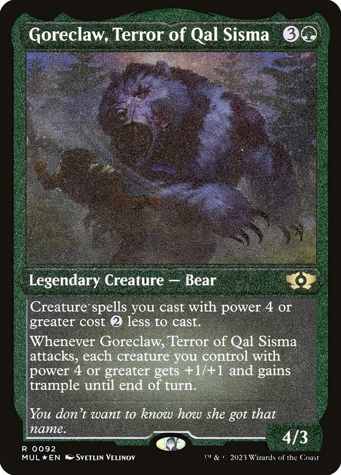 Goreclaw, Terror of Qal Sisma (Multiverse Legends) - Magic: The Gathering in TCG Land