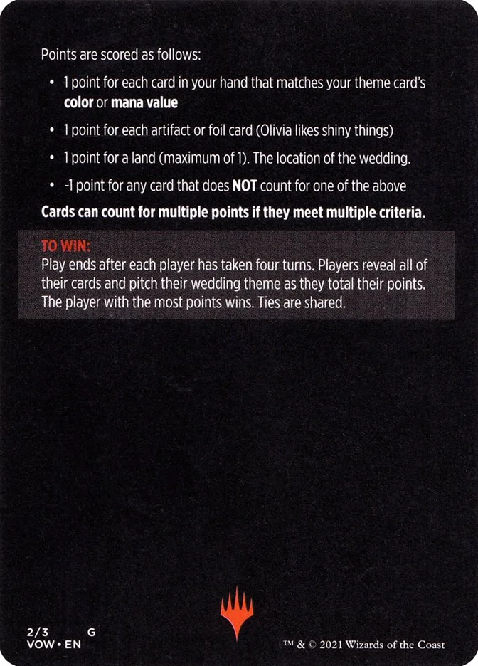 Vampire Wedding Planner (cont'd) (Innistrad: Crimson Vow Minigames) - Magic: The Gathering in TCG Land