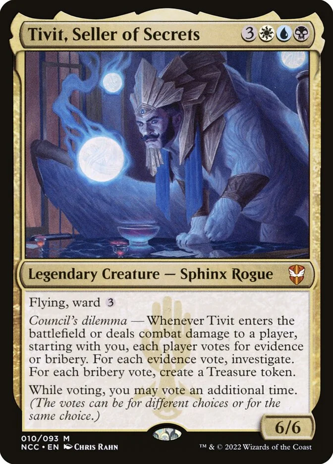 Tivit, Seller of Secrets (New Capenna Commander) - Magic: The Gathering in TCG Land México
