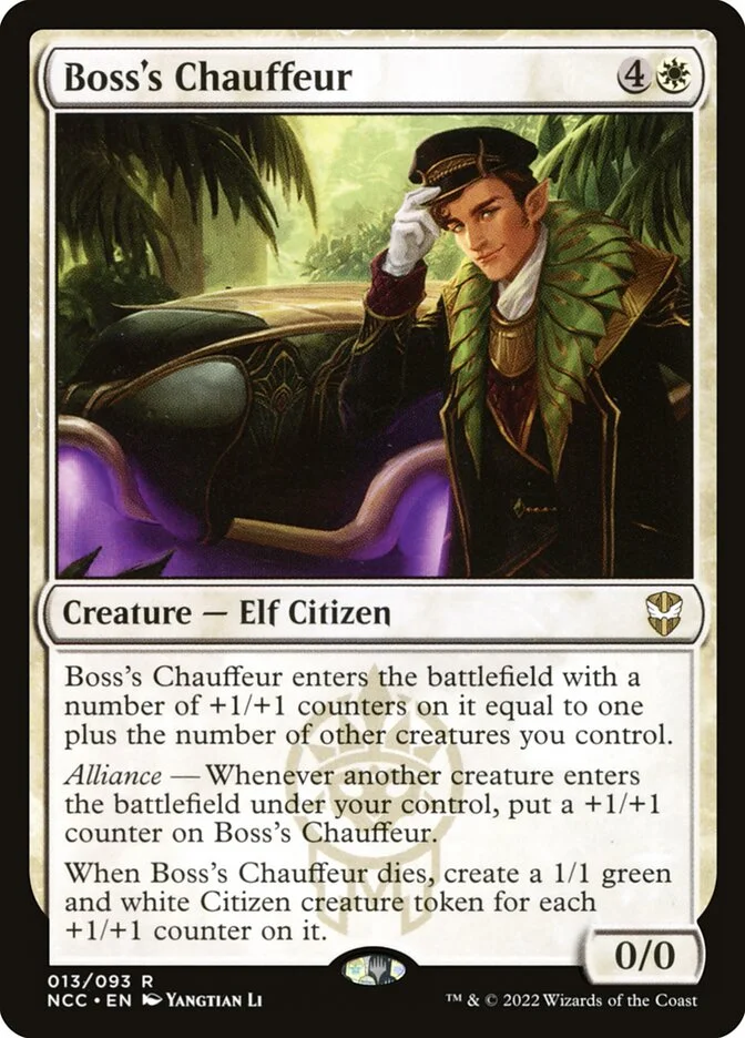 Boss's Chauffeur (New Capenna Commander) - Magic: The Gathering in TCG Land