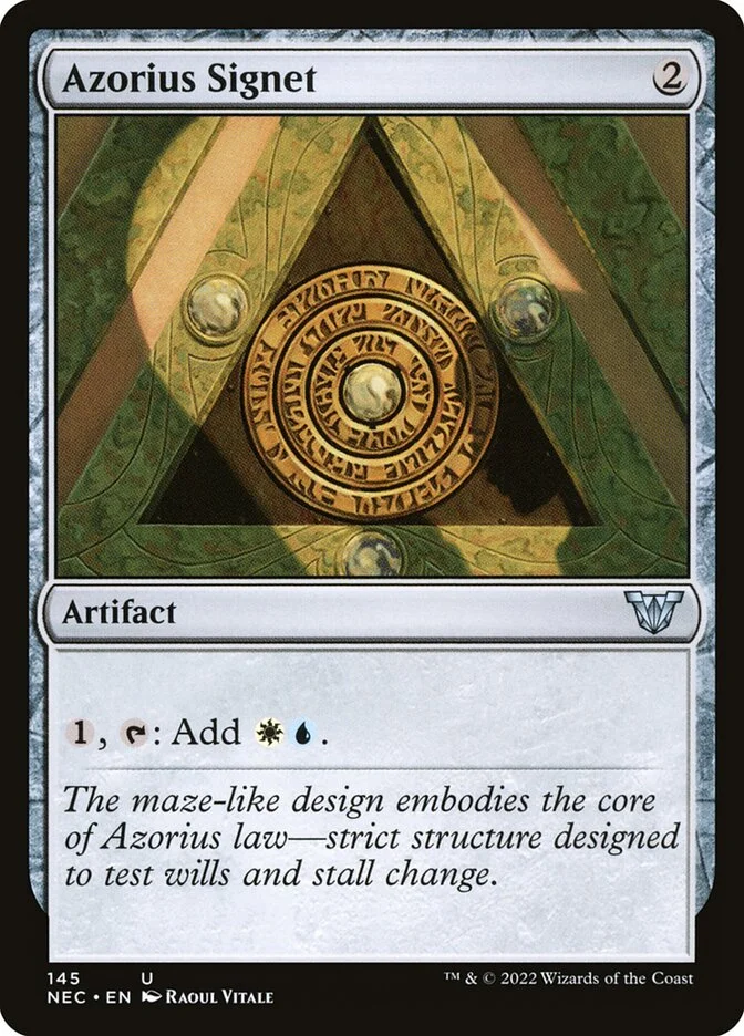 Azorius Signet (Neon Dynasty Commander) - Magic: The Gathering in TCG Land
