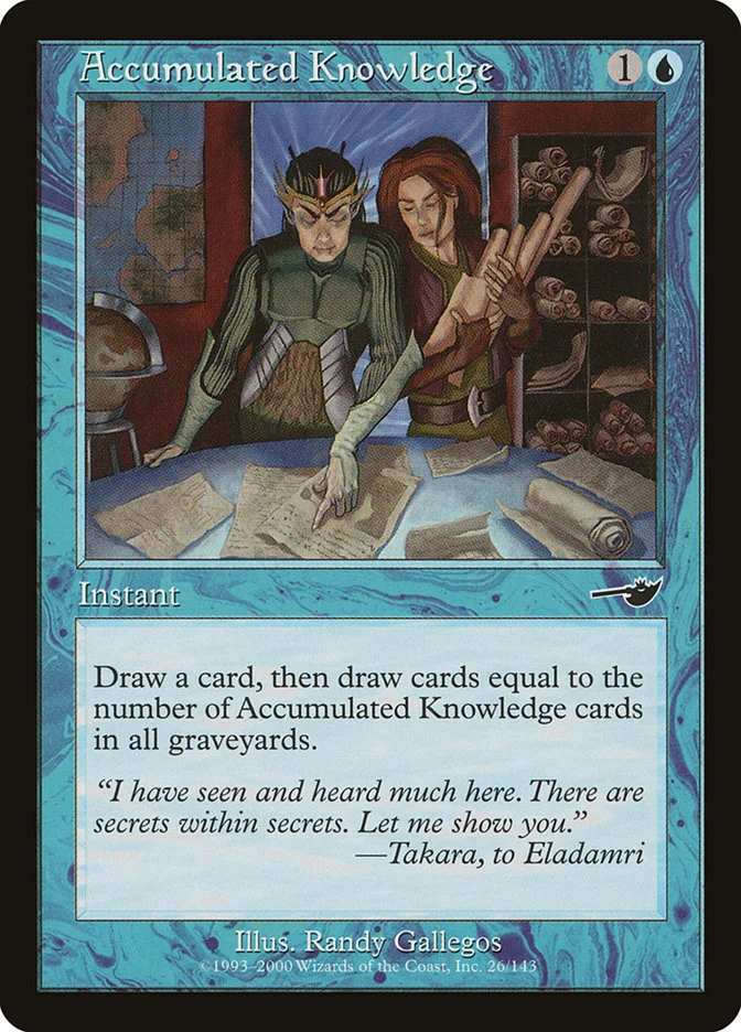 Accumulated Knowledge (Nemesis) - Magic: The Gathering in TCG Land