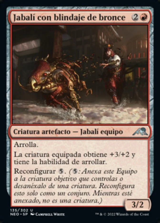 Jabalí con blindaje de bronce (Kamigawa: Neon Dynasty) - Magic: The Gathering in TCG Land