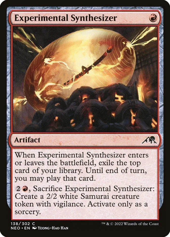 Experimental Synthesizer (Kamigawa: Neon Dynasty) - Magic: The Gathering in TCG Land México