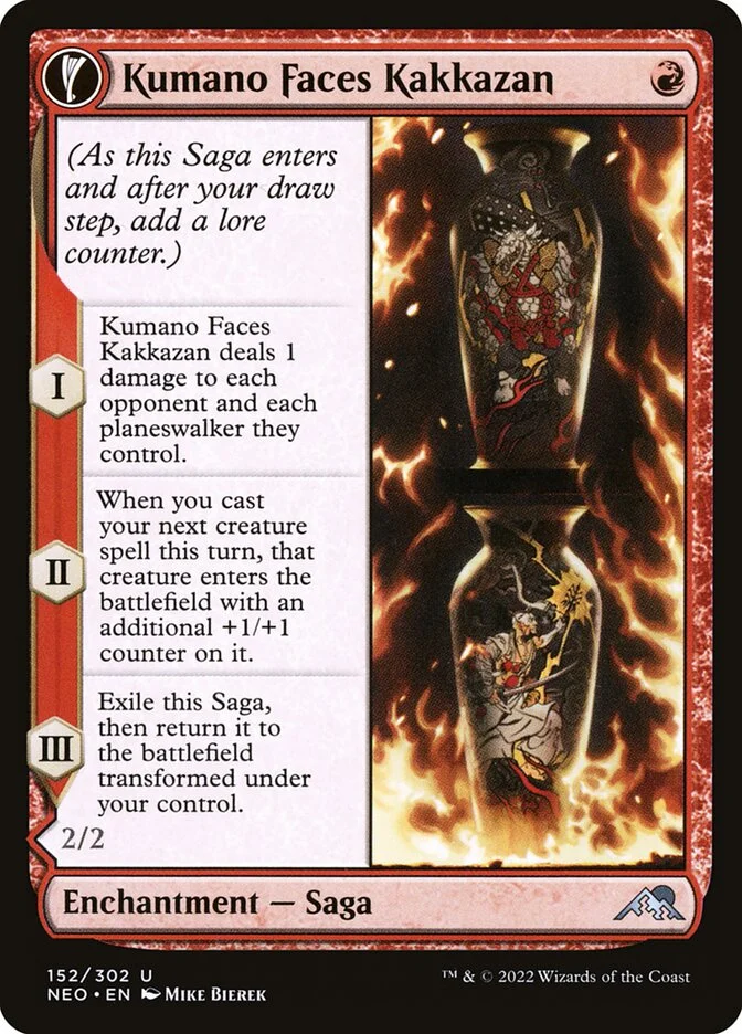 Kumano Faces Kakkazan (Kamigawa: Neon Dynasty) - Magic: The Gathering in TCG Land México