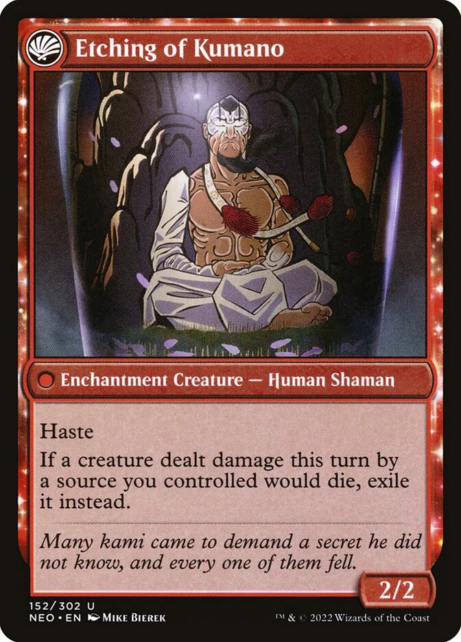 Etching of Kumano (Kamigawa: Neon Dynasty) - Magic: The Gathering in TCG Land México