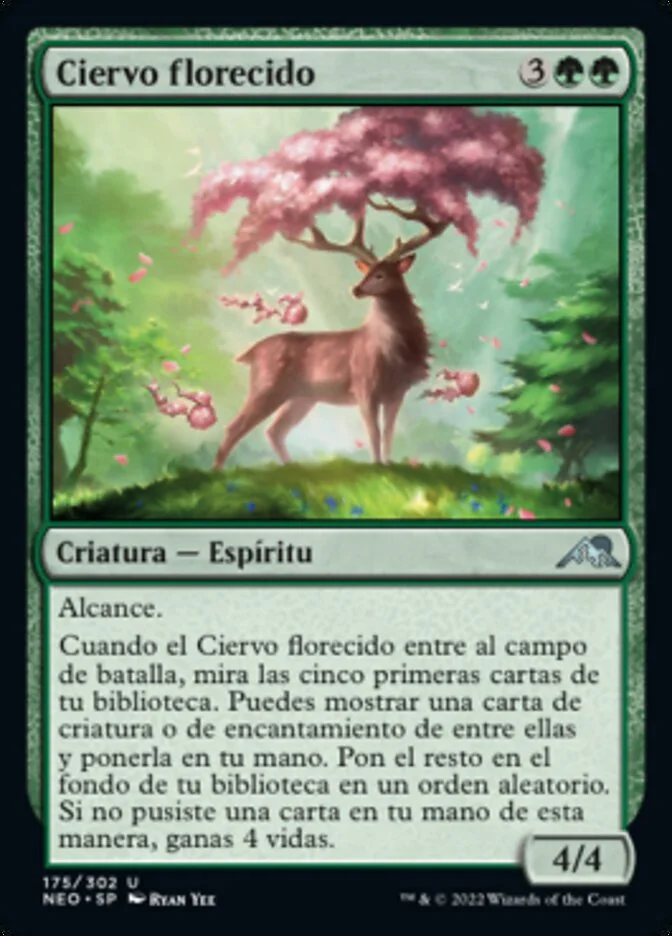 Ciervo florecido (Kamigawa: Neon Dynasty) - Magic: The Gathering in TCG Land