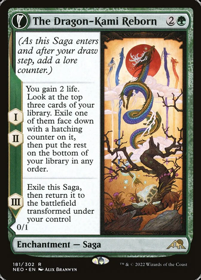 The Dragon-Kami Reborn (Kamigawa: Neon Dynasty) - Magic: The Gathering in TCG Land