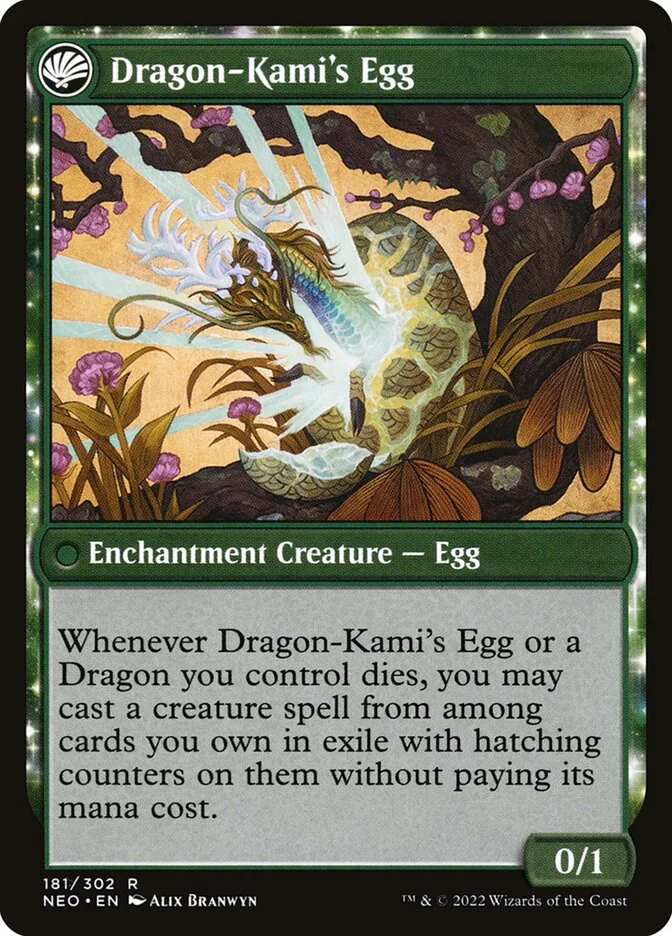Dragon-Kami's Egg (Kamigawa: Neon Dynasty) - Magic: The Gathering in TCG Land