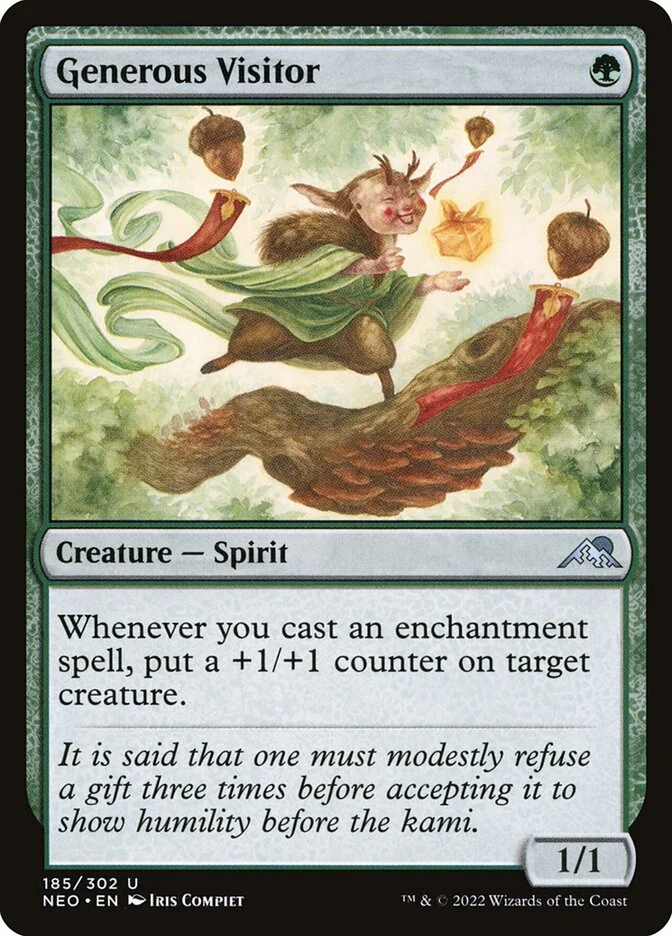 Generous Visitor (Kamigawa: Neon Dynasty) - Magic: The Gathering in TCG Land