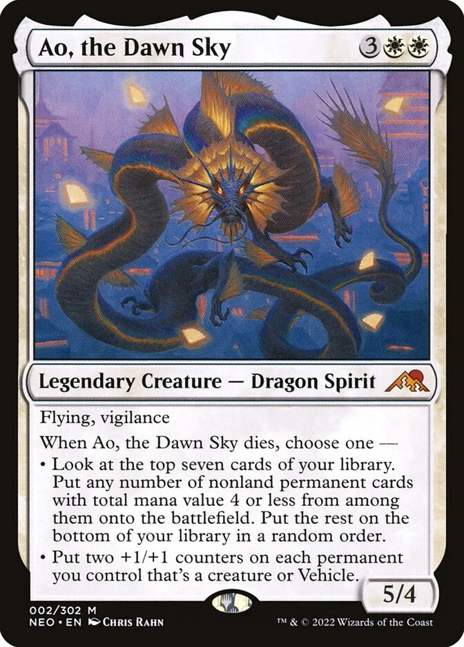 Ao, the Dawn Sky (Kamigawa: Neon Dynasty) - Magic: The Gathering in TCG Land