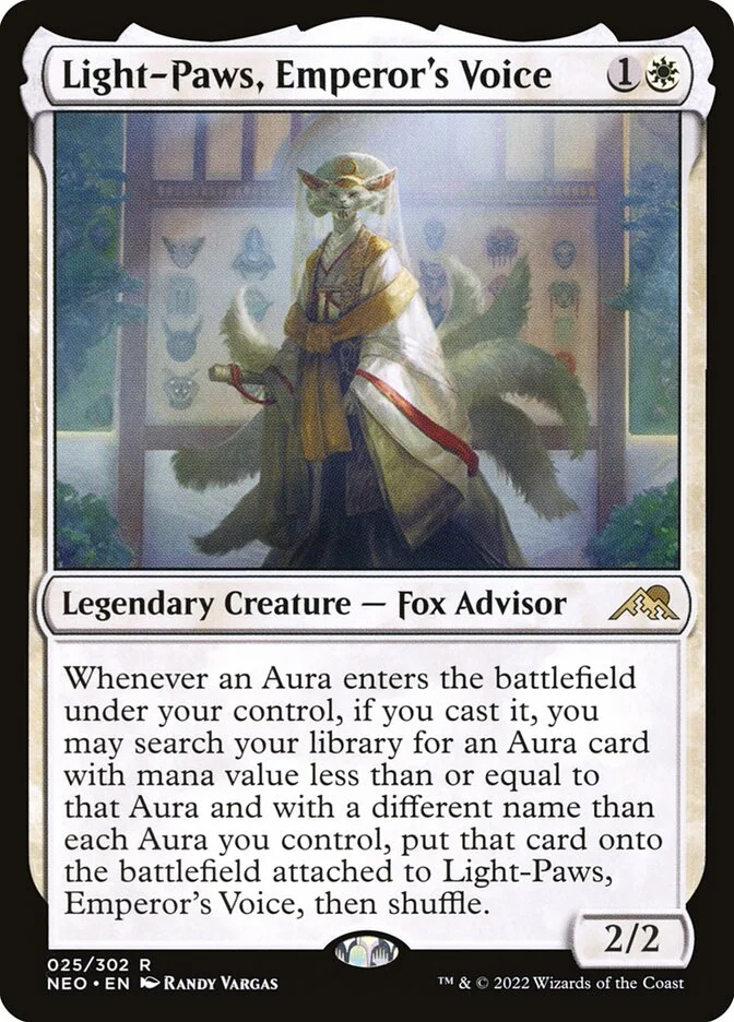 Light-Paws, Emperor's Voice (Kamigawa: Neon Dynasty) - Magic: The Gathering in TCG Land