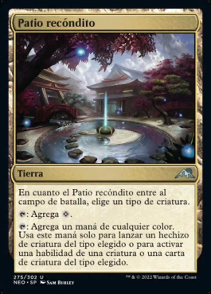 Patio recóndito (Kamigawa: Neon Dynasty) - Magic: The Gathering in TCG Land México