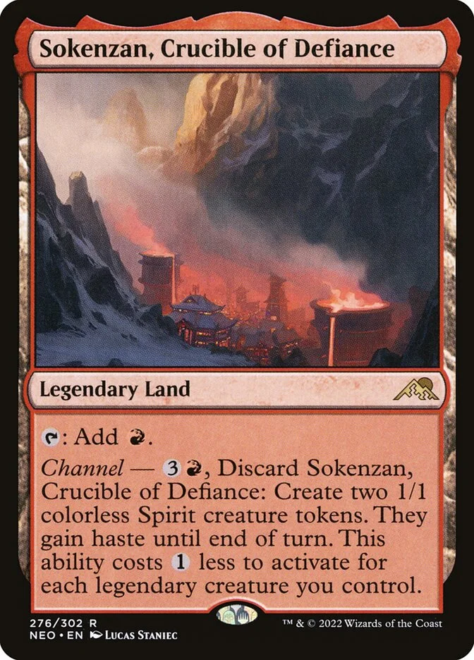Sokenzan, Crucible of Defiance (Kamigawa: Neon Dynasty) - Magic: The Gathering in TCG Land