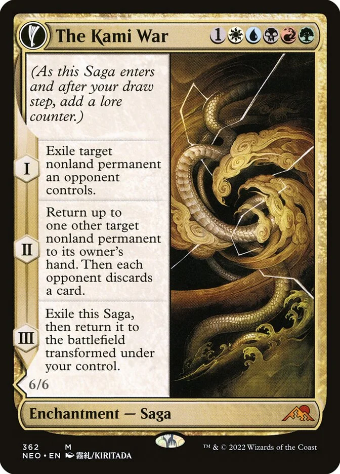 The Kami War / O-Kagachi Made Manifest MTG (Kamigawa: Neon