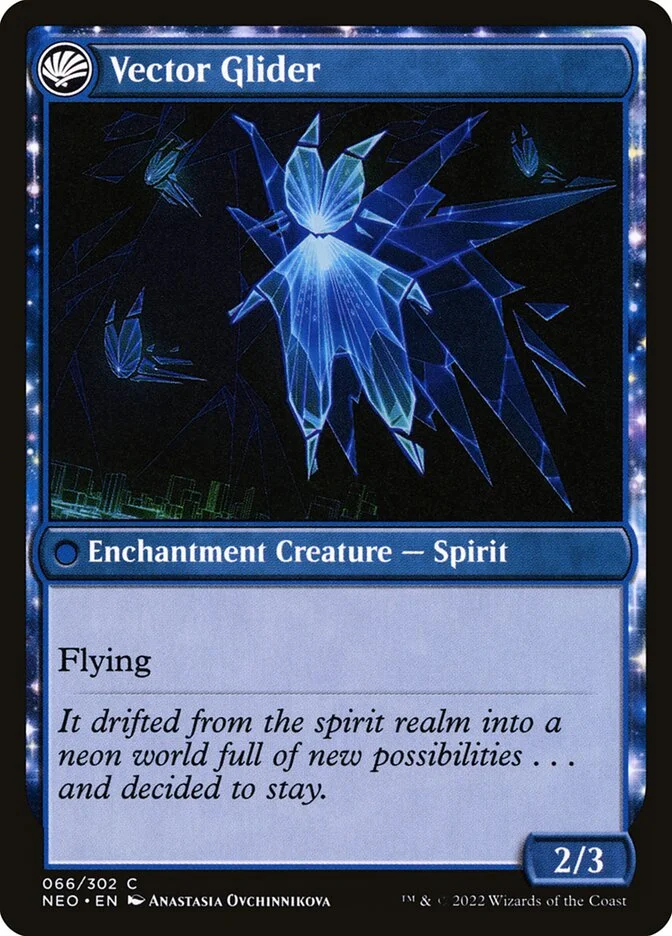 Vector Glider (Kamigawa: Neon Dynasty) - Magic: The Gathering in TCG Land