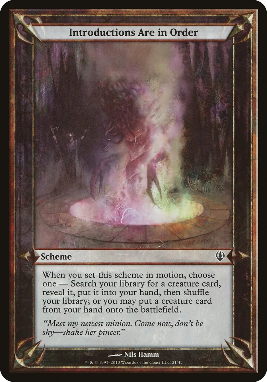 Introductions Are in Order (Archenemy Schemes) - Magic: The Gathering in TCG Land